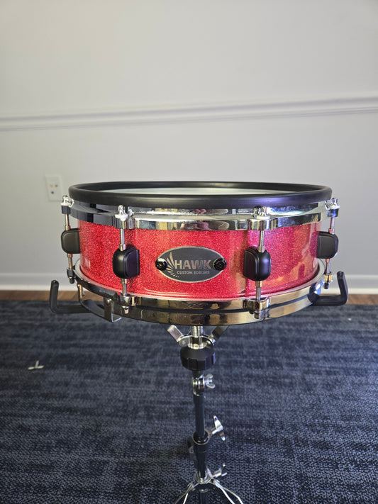 Hawk Custom Edrums 13" Snare Red Sparkle