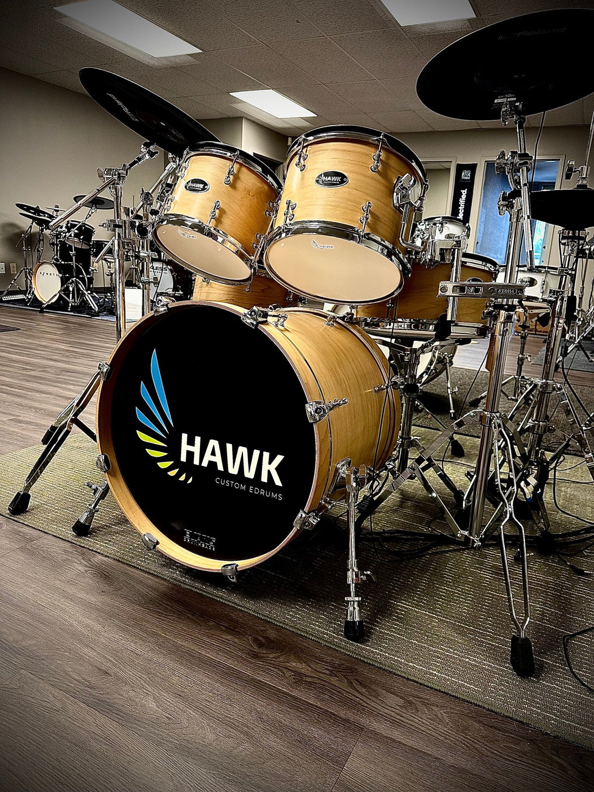 Hawk USA Natural Maple 5pc Studio Kit