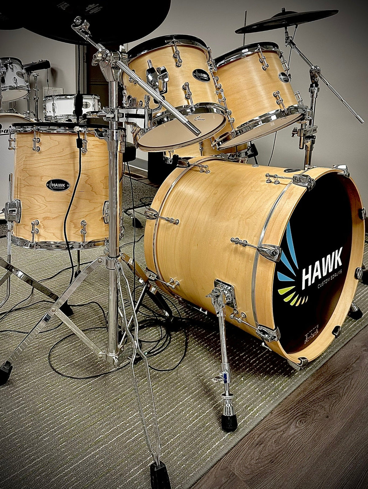 Hawk USA Natural Maple 5pc Studio Kit