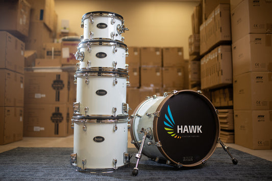 Hawk Custom 5 Piece Shell Pack / Light Sky Blue & Off White *Limited Edition*